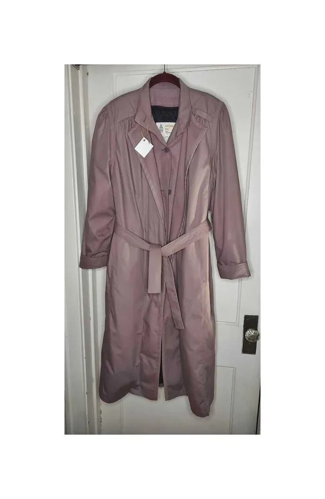 1980s London Fog Maincoats Trench Coat with tie belt and removable liner- Woman Jacket coat FIRM