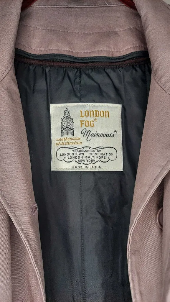 1980s London Fog Maincoats Trench Coat with tie belt and removable liner- Woman Jacket coat FIRM