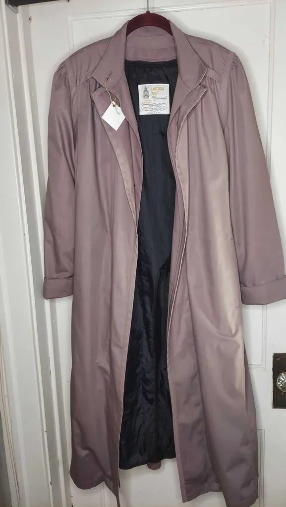 1980s London Fog Maincoats Trench Coat with tie belt and removable liner- Woman Jacket coat FIRM