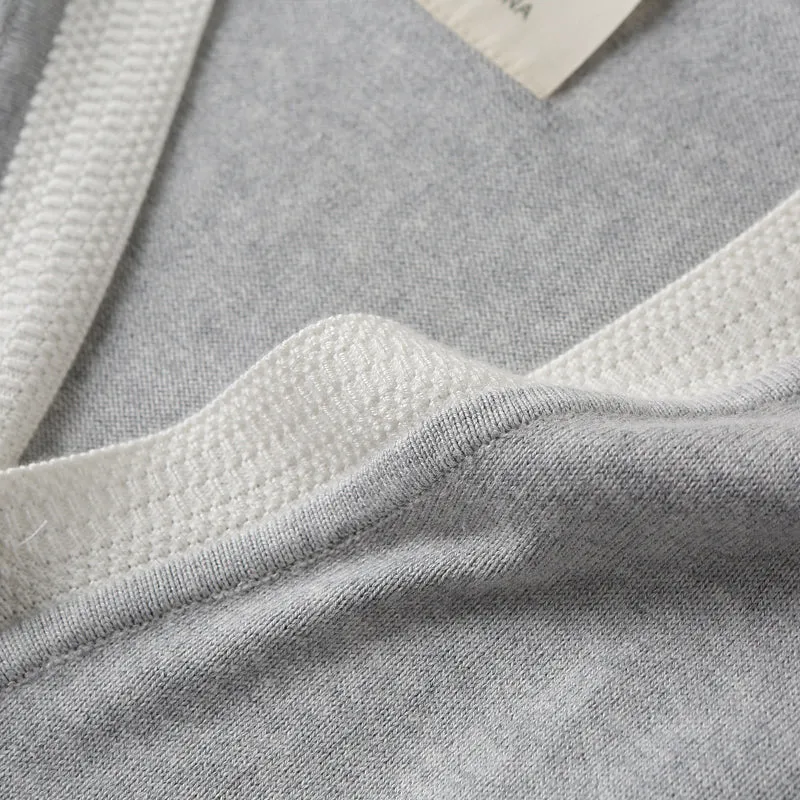 30% wool  70% cotton! Foreign trade tail goods men's autumn and winter  V-neck knitted cardigan sweater coat