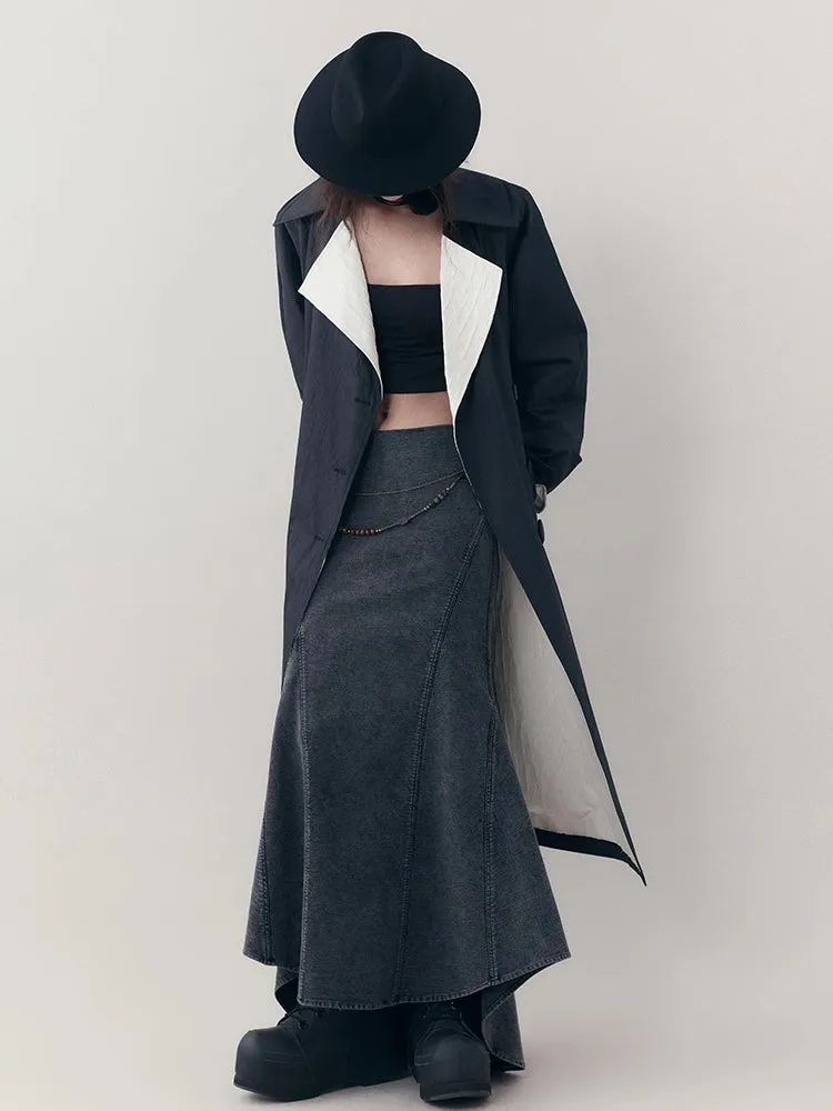 A-line denim skirt【s0000007253】
