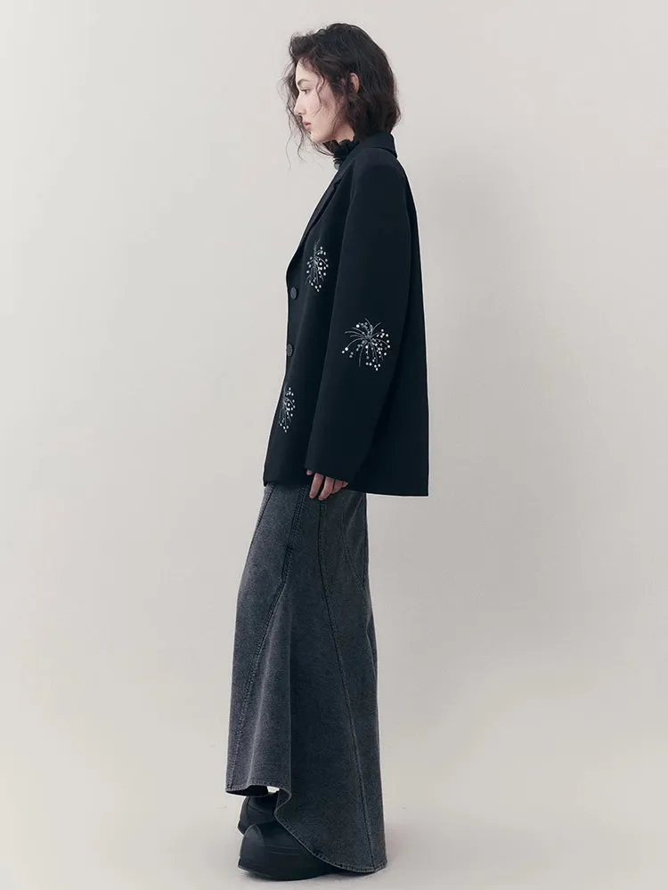 A-line denim skirt【s0000007253】