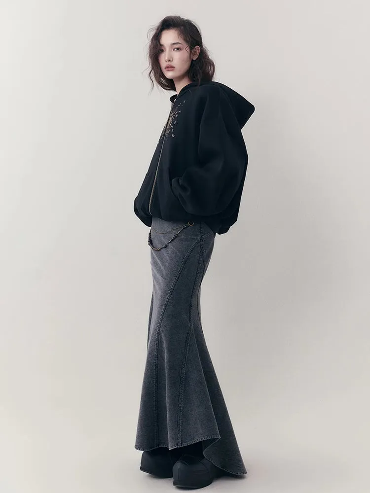 A-line denim skirt【s0000007253】