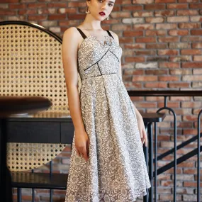 Anaia Strappy Guipre Dress