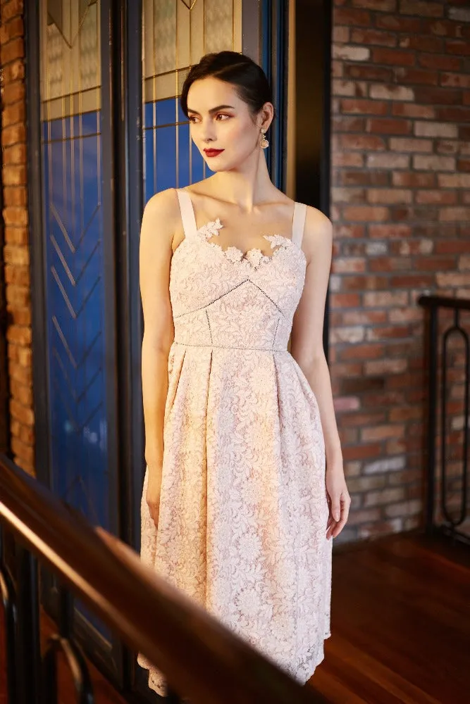 Anaia Strappy Guipre Dress