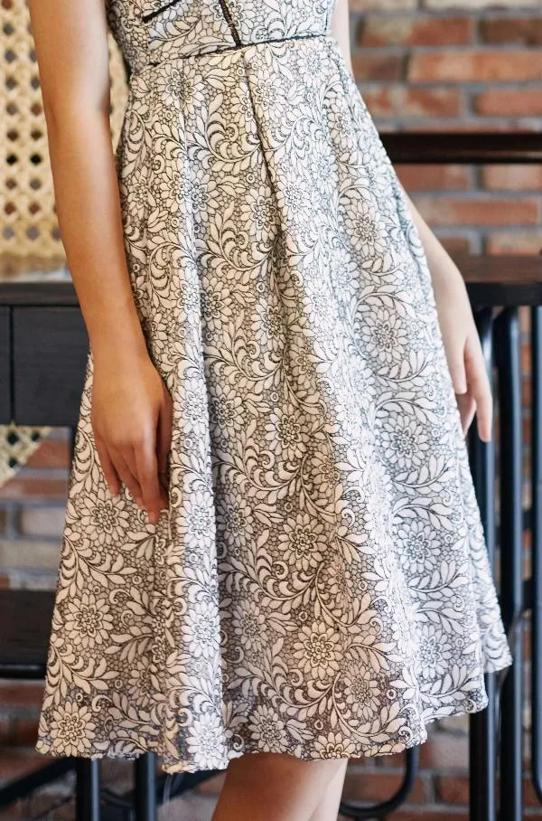 Anaia Strappy Guipre Dress