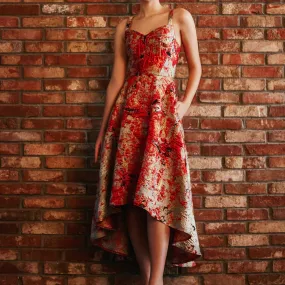 Angla Abstract High Low Dress