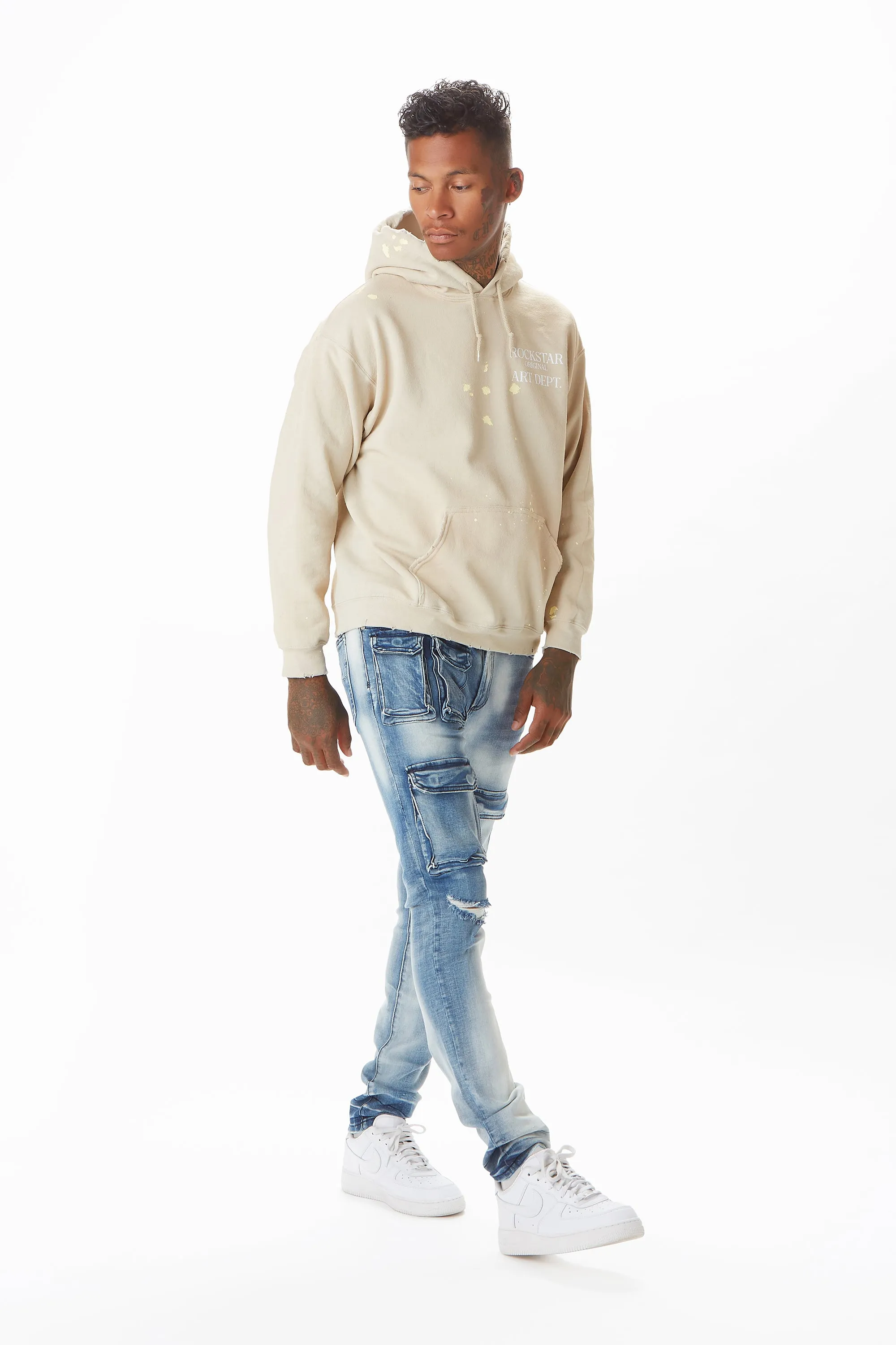 Art Dist. Beige Graphic Hoodie
