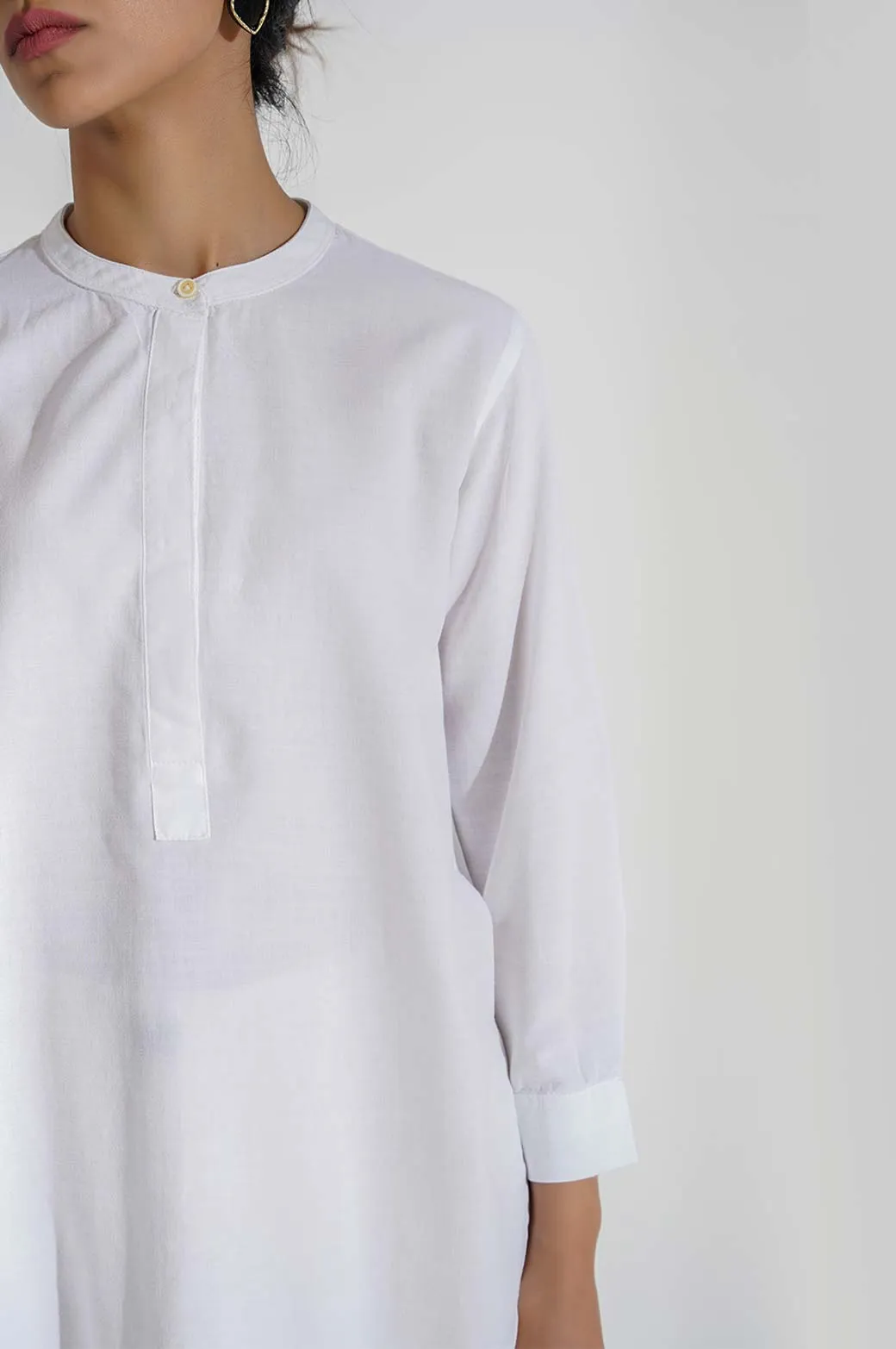 BAND COLLAR SHIRT