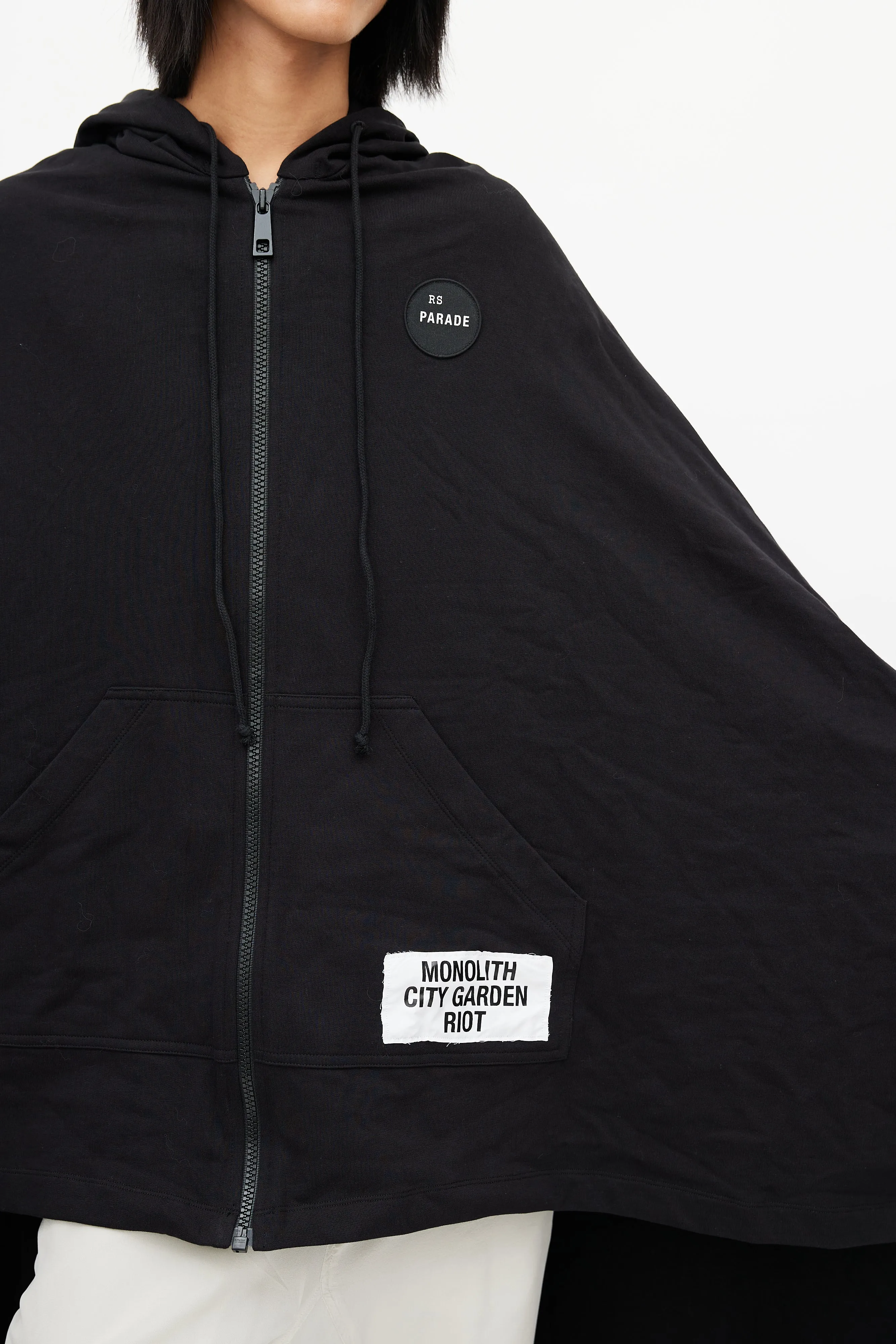 Black Parade Hooded Patch Cape