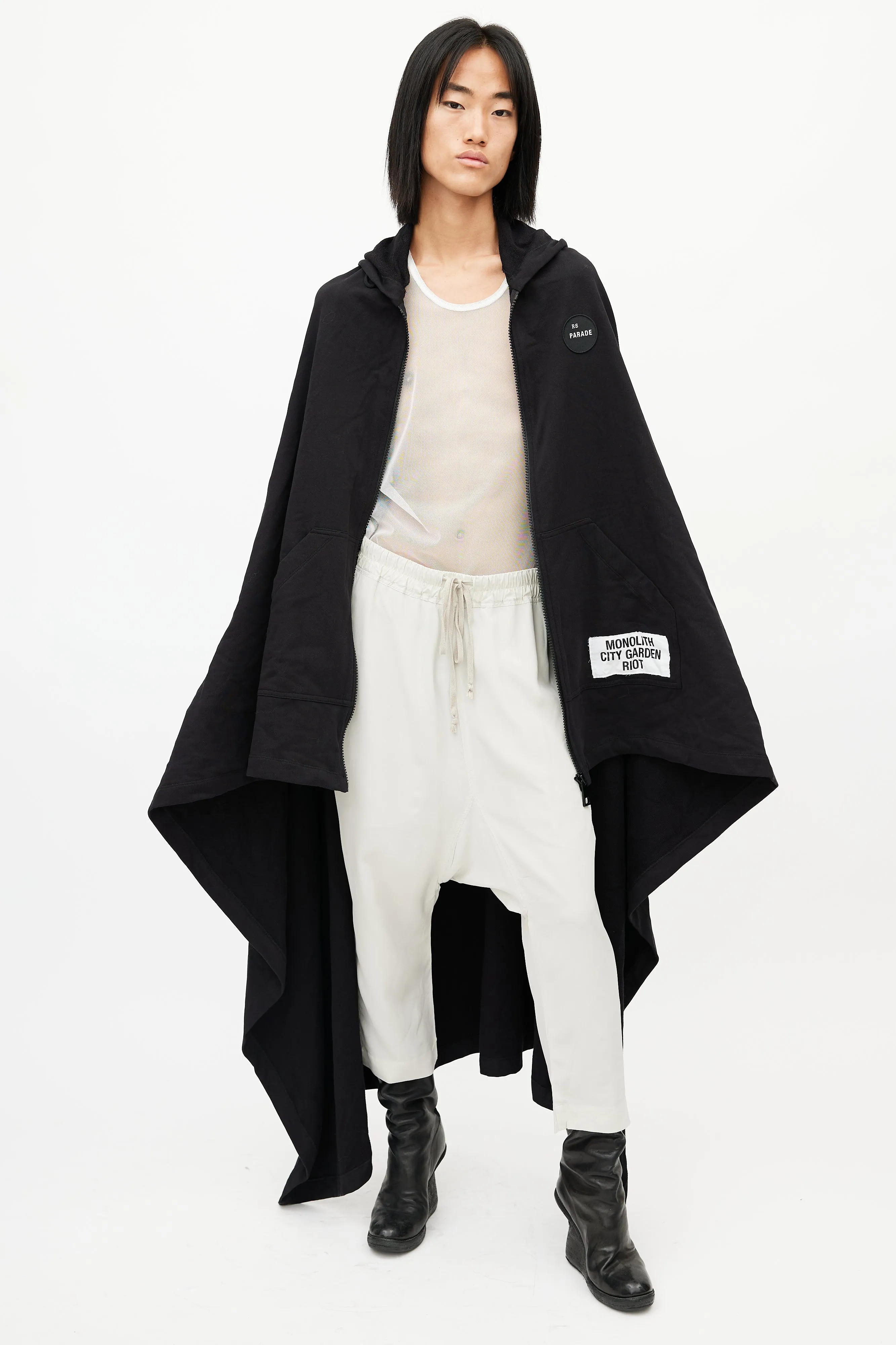 Black Parade Hooded Patch Cape