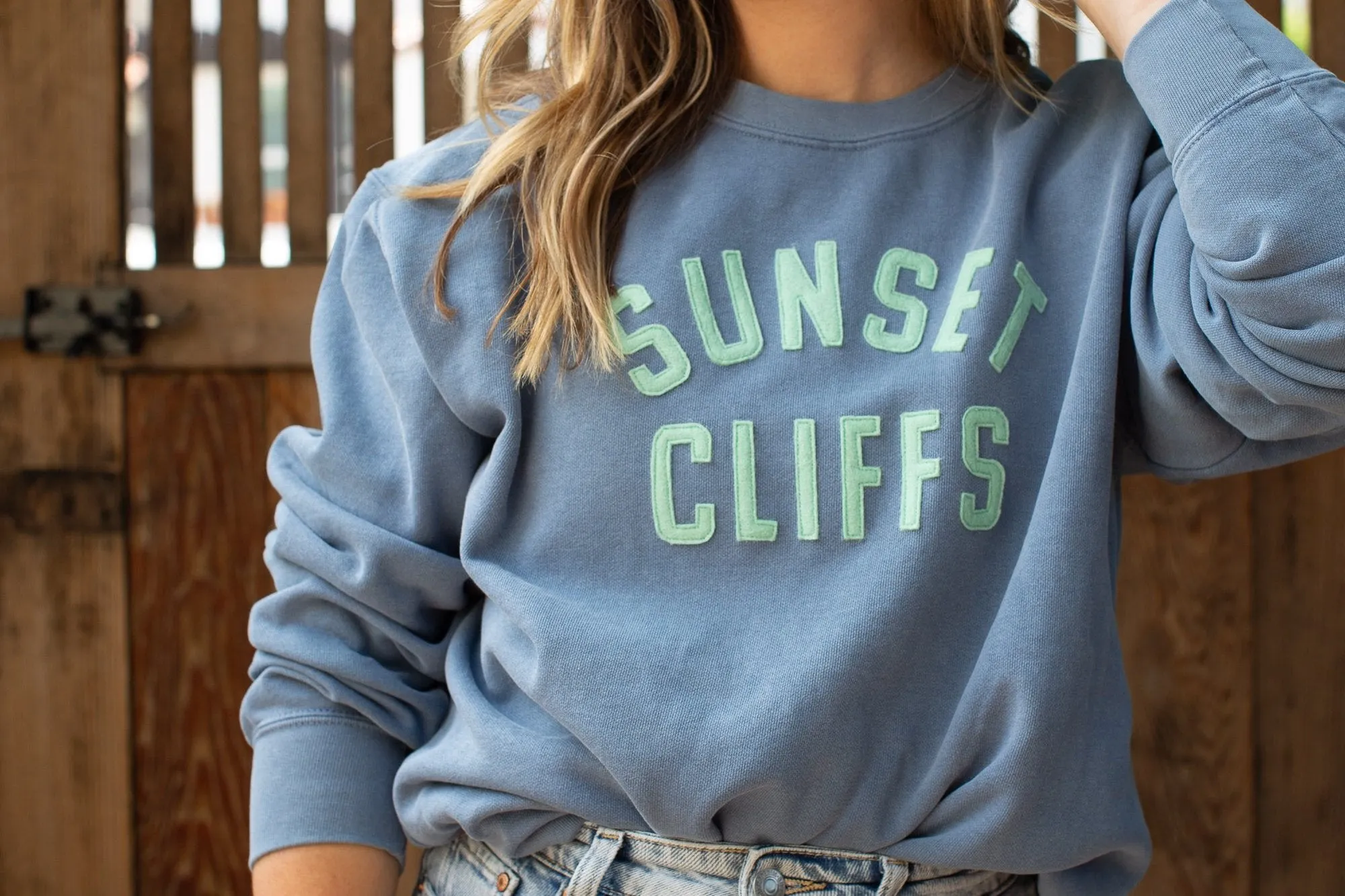 Blue Jean Vintage Wash Crew