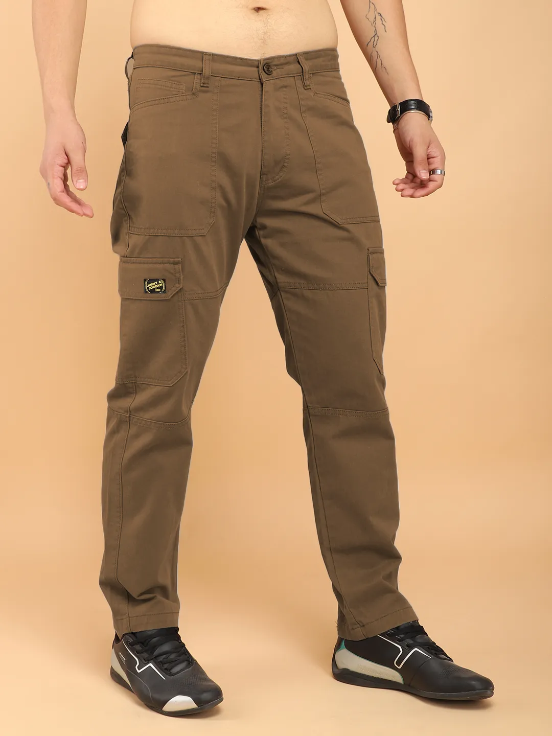 Brown Jacobs Carpenter Pocket Design Cargo