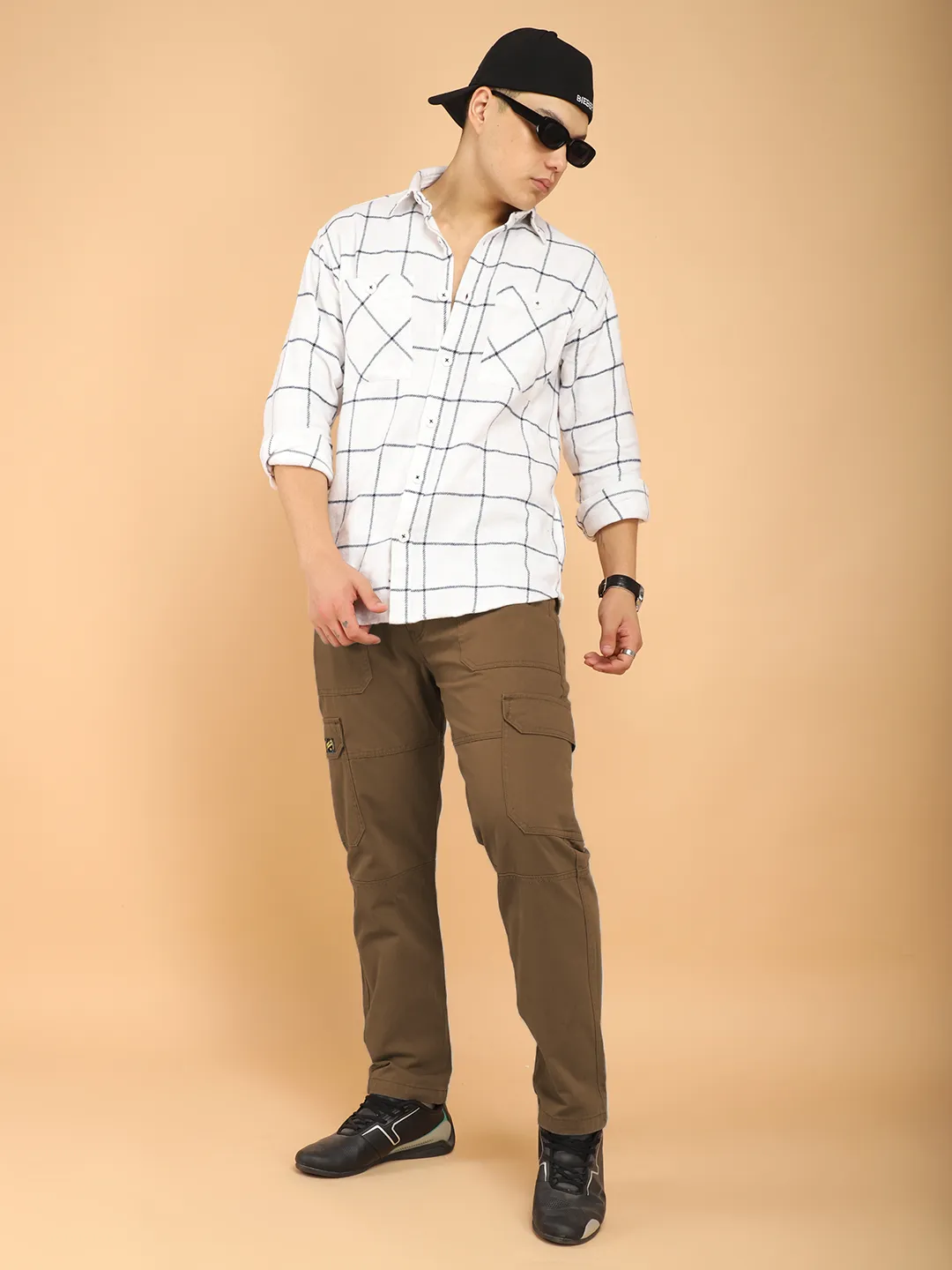 Brown Jacobs Carpenter Pocket Design Cargo