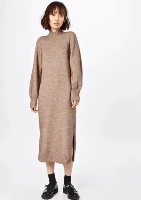 BROWN KNITTED DRESS