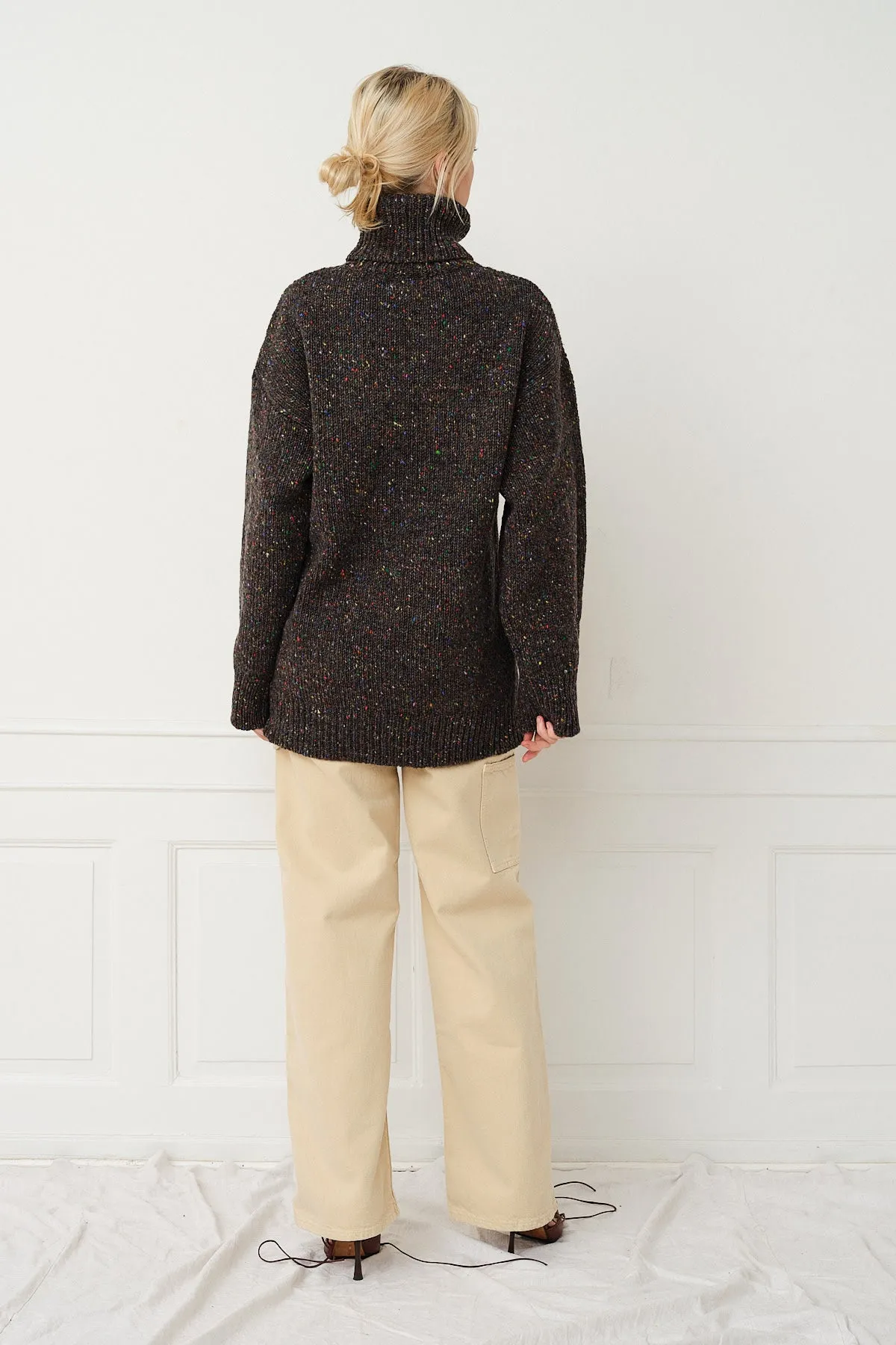 Camilla Sweater — Speckled Grey