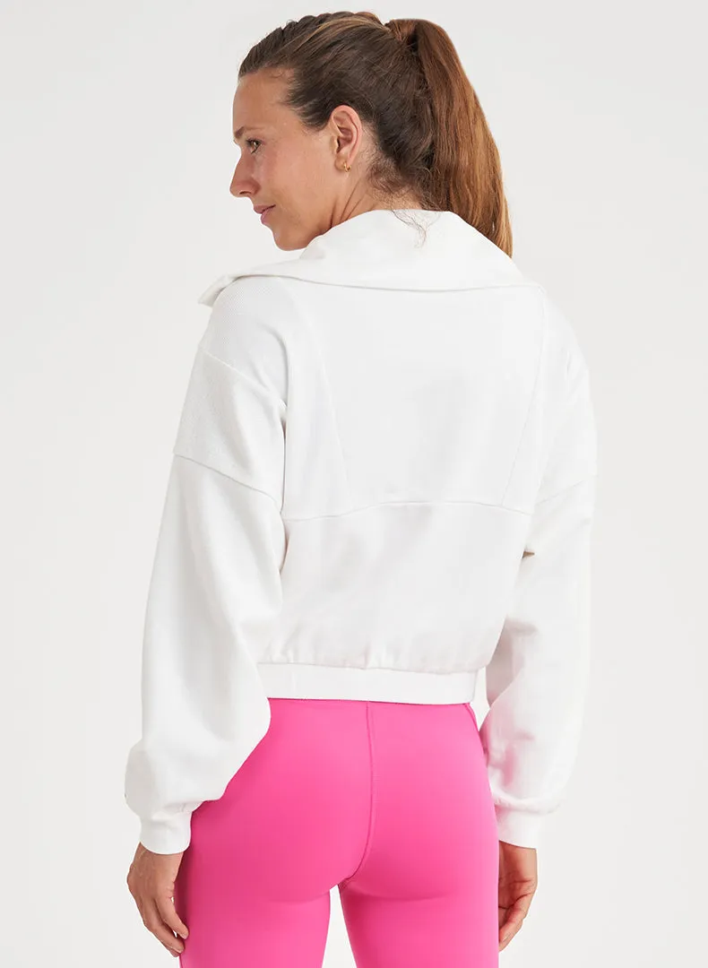 Cloud Rib Collar Pullover