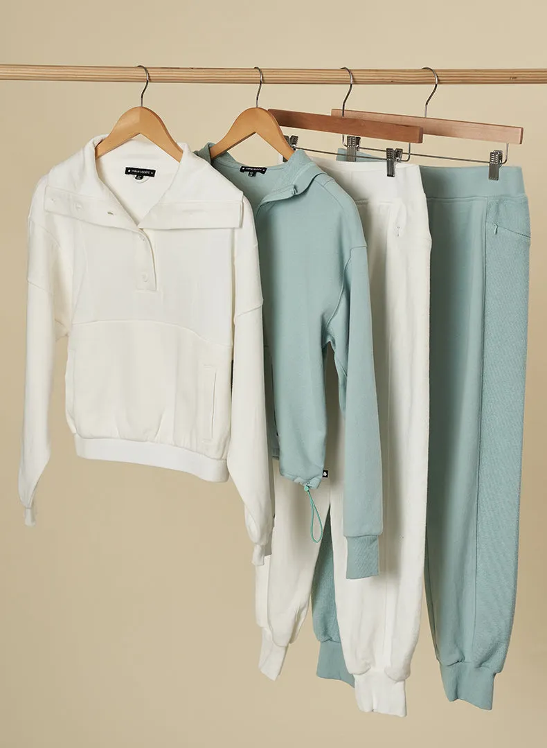 Cloud Rib Collar Pullover