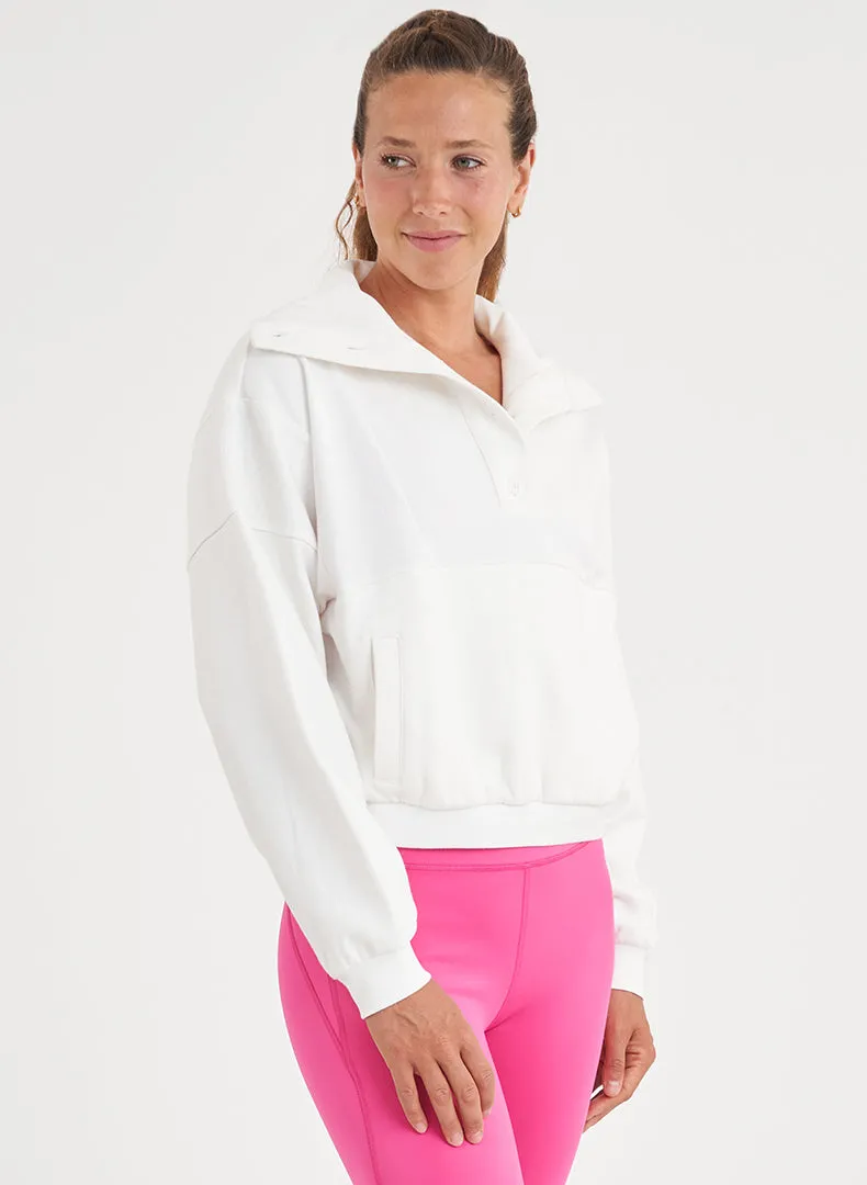 Cloud Rib Collar Pullover