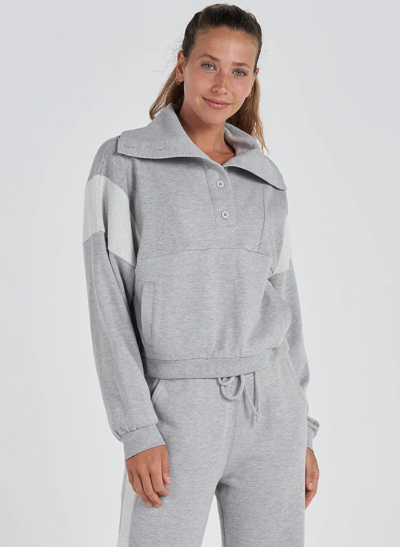 Cloud Rib Collar Pullover