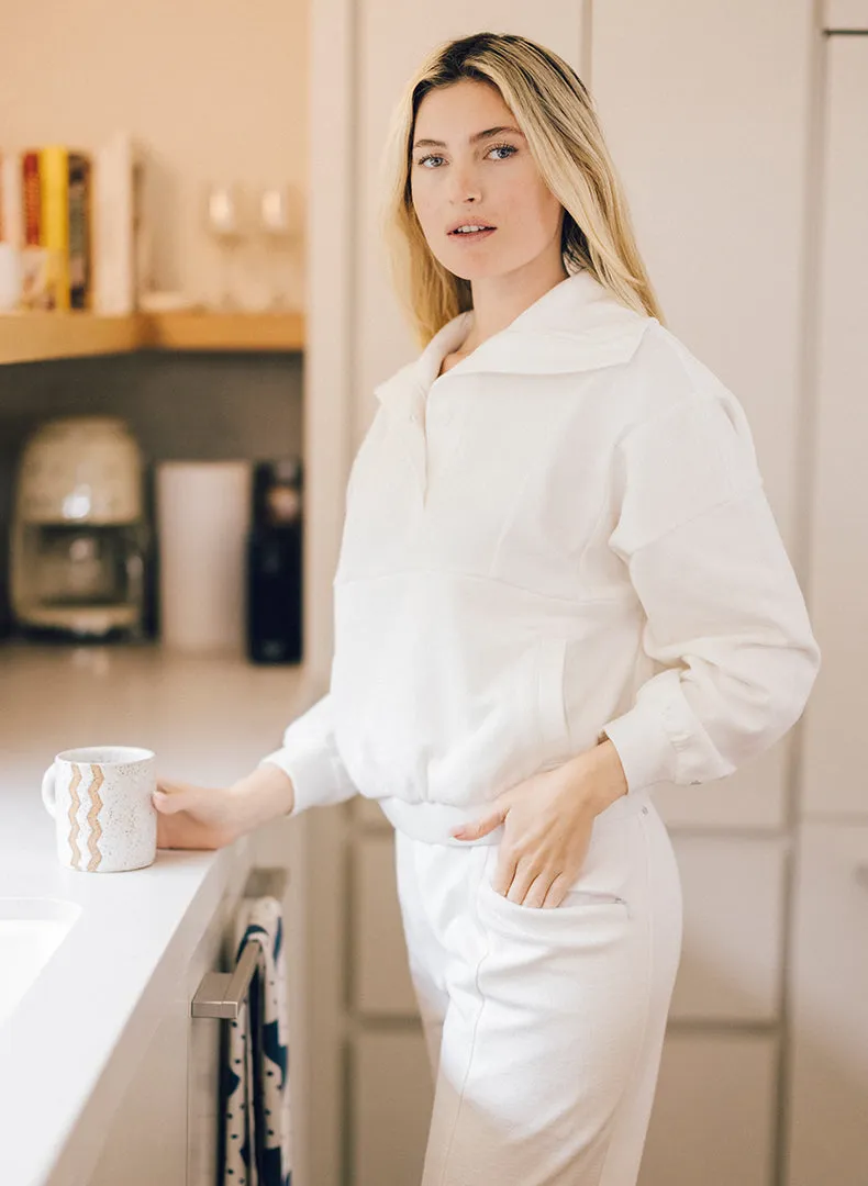 Cloud Rib Collar Pullover