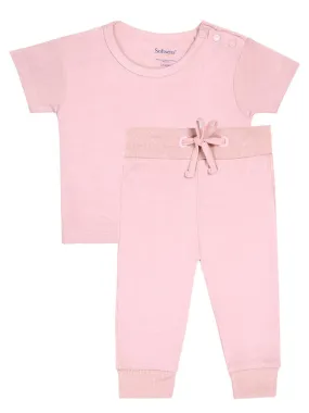 Coral Blush Bamboo Top & Bottoms