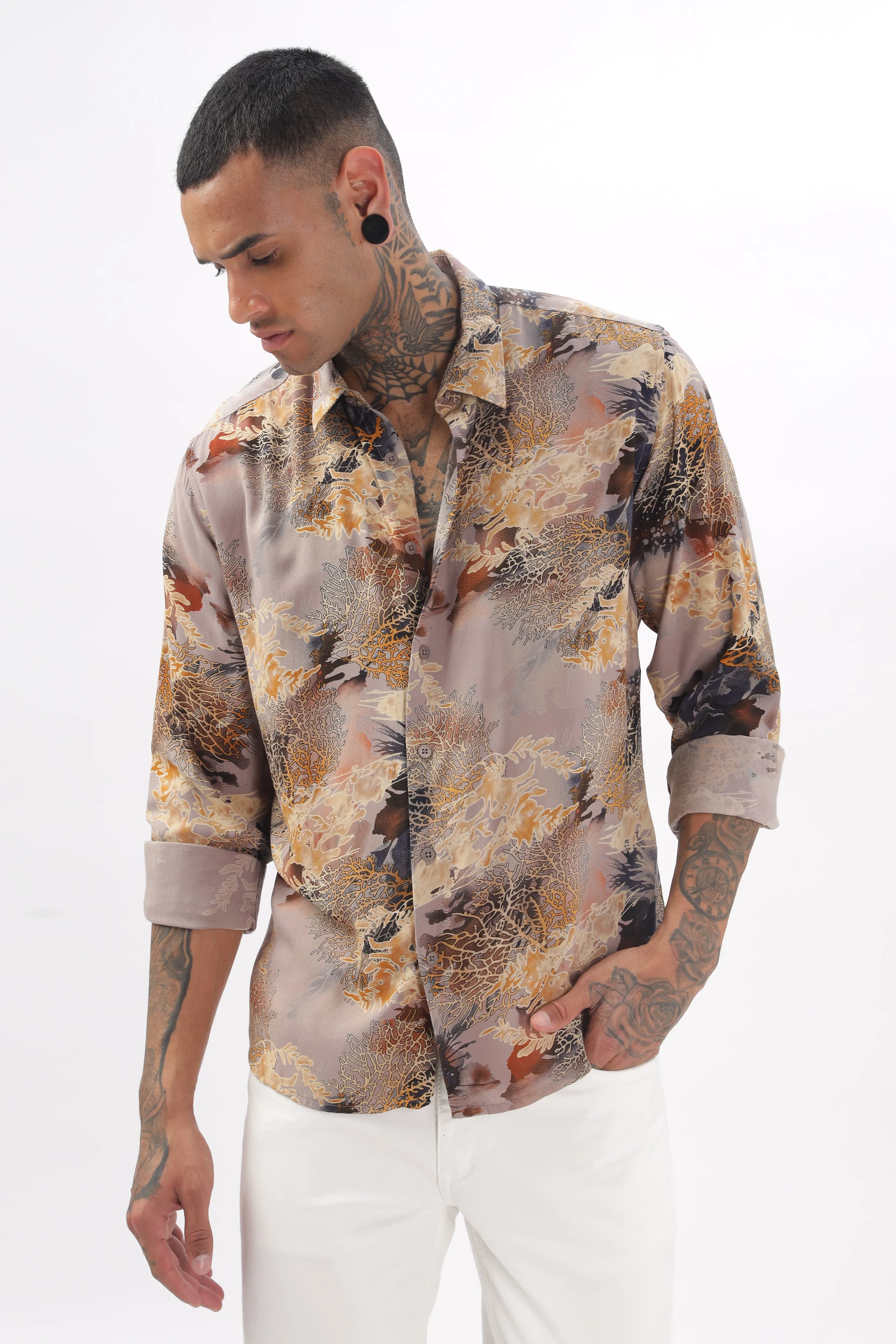 Coral Reef Viscose Shirt