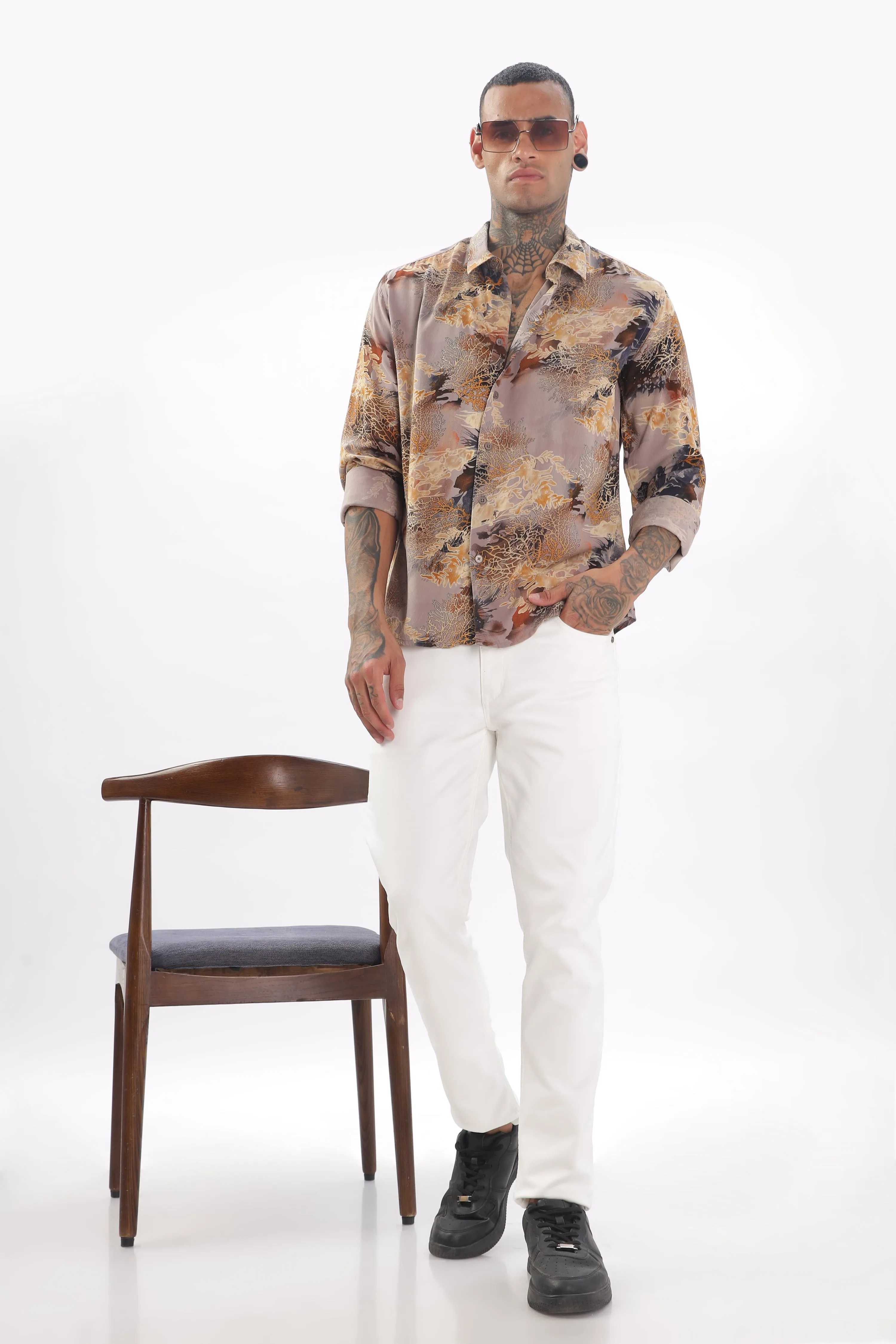Coral Reef Viscose Shirt