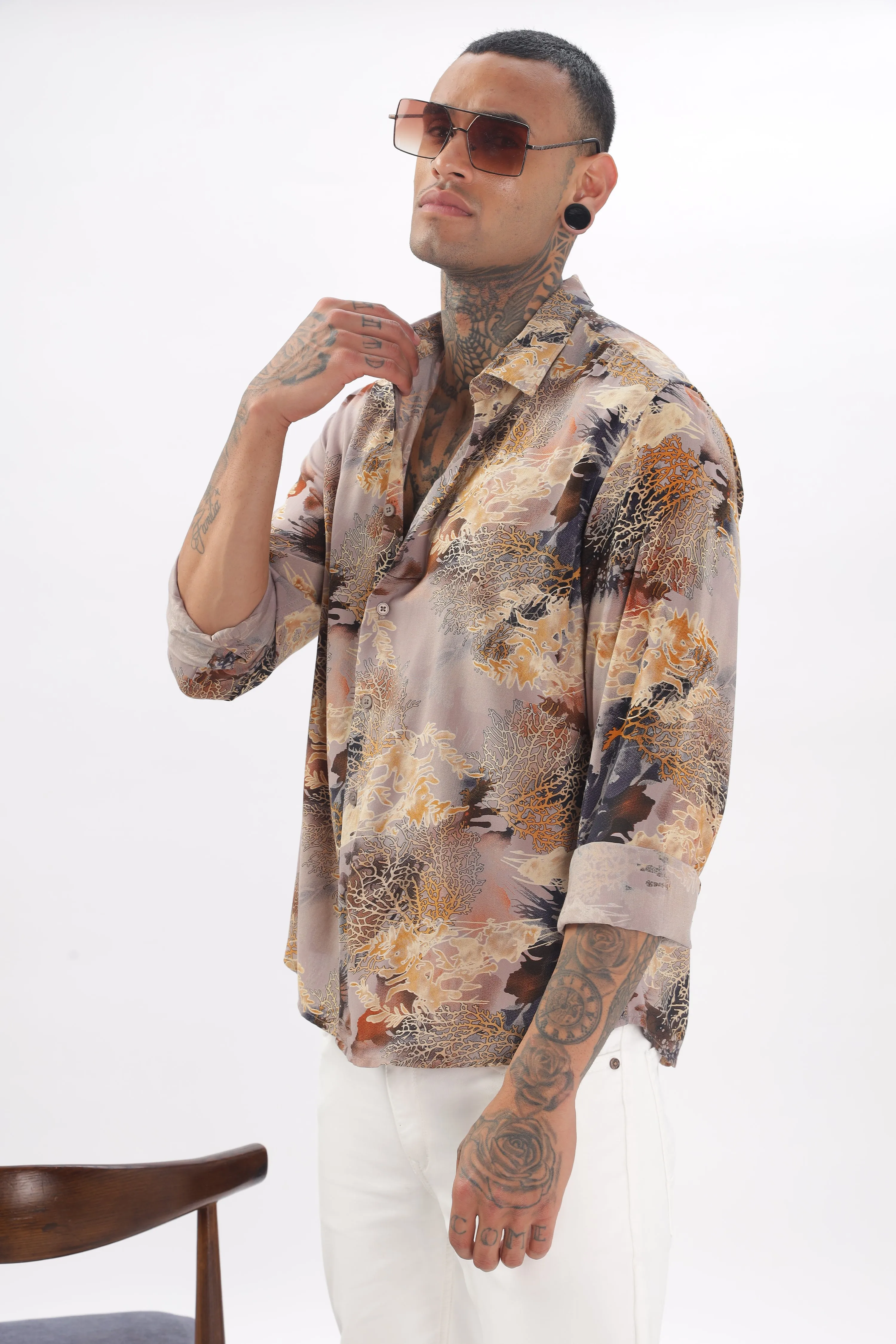 Coral Reef Viscose Shirt