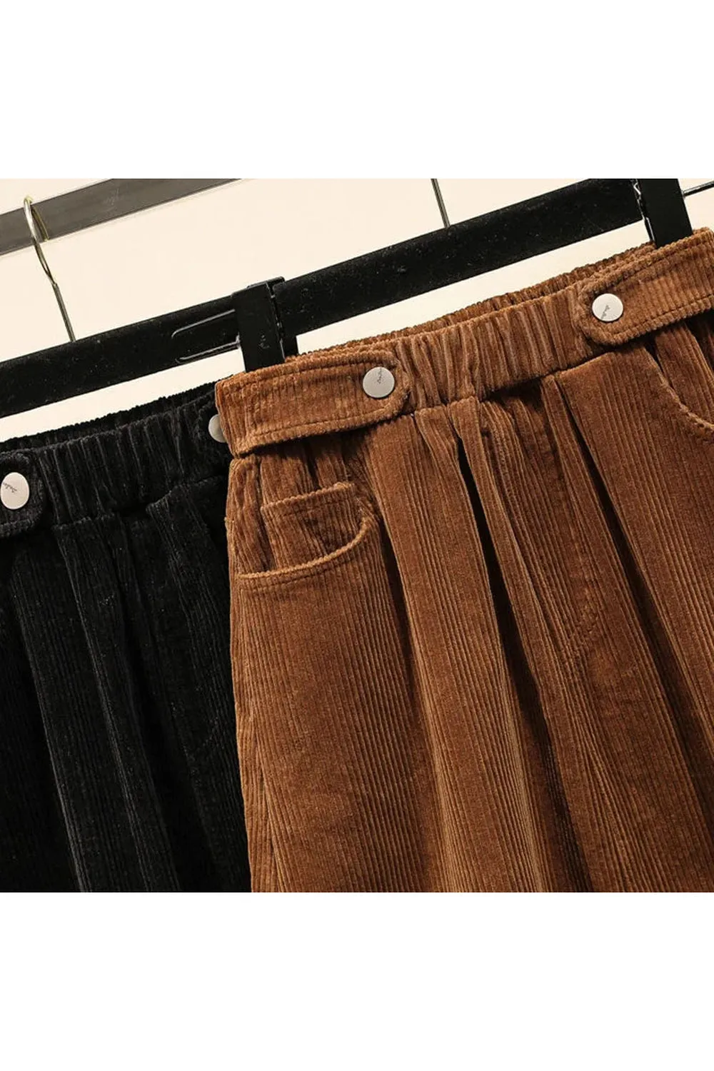 Corduroy A-line Long Skirt