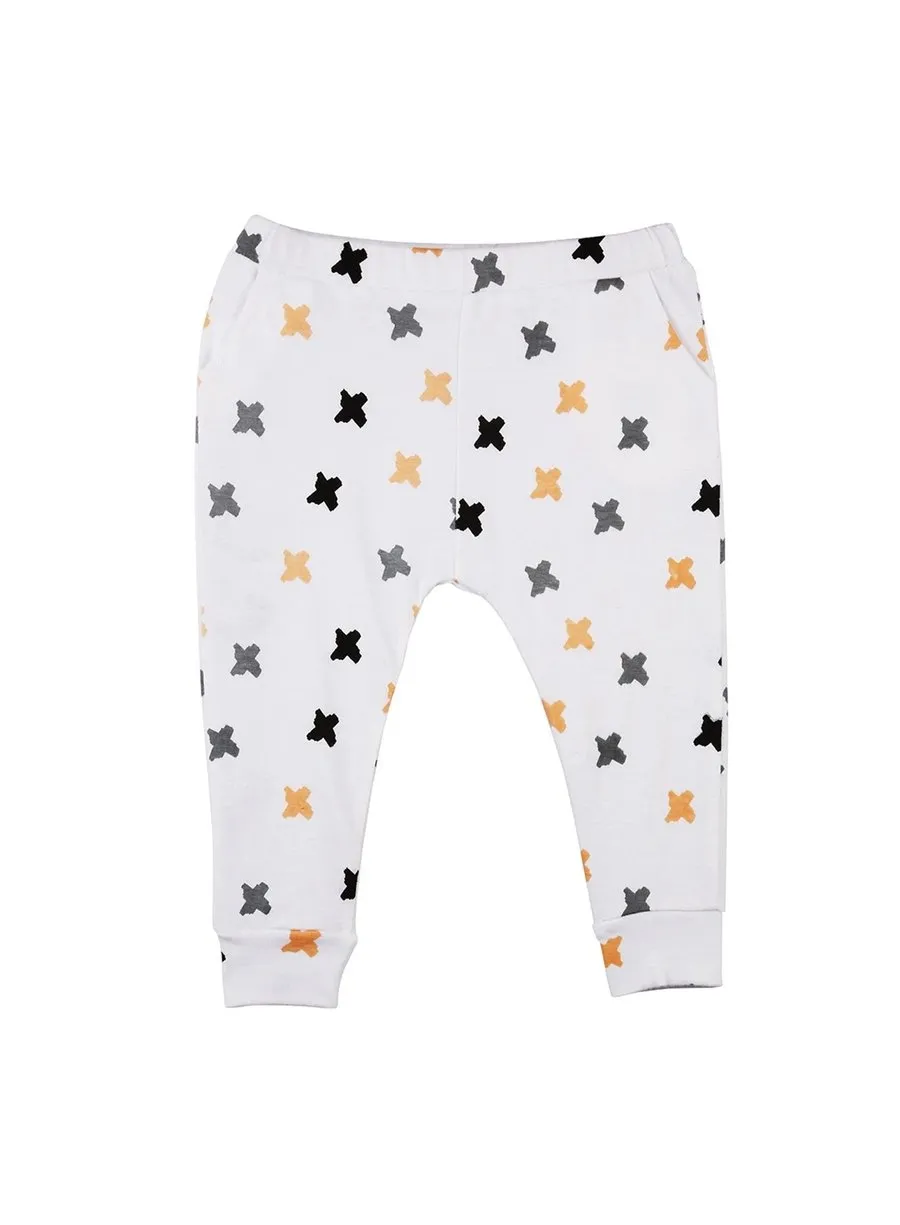 Criss Cross Unisex Soft Jersey Knit Pants