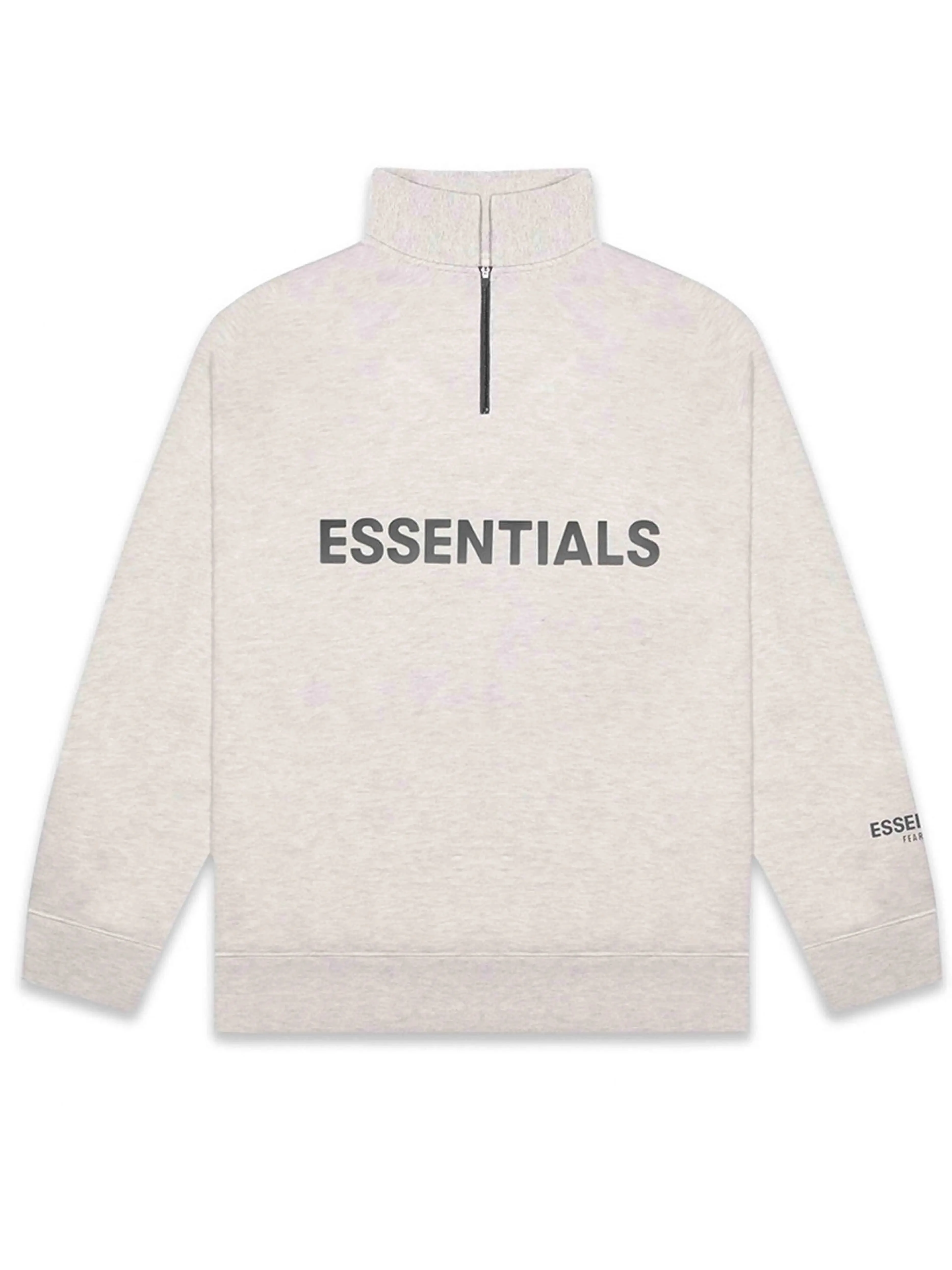 Oatmeal Half Zip Pullover by Fear Of God Essentials - Fall/Winter 2020 Collection