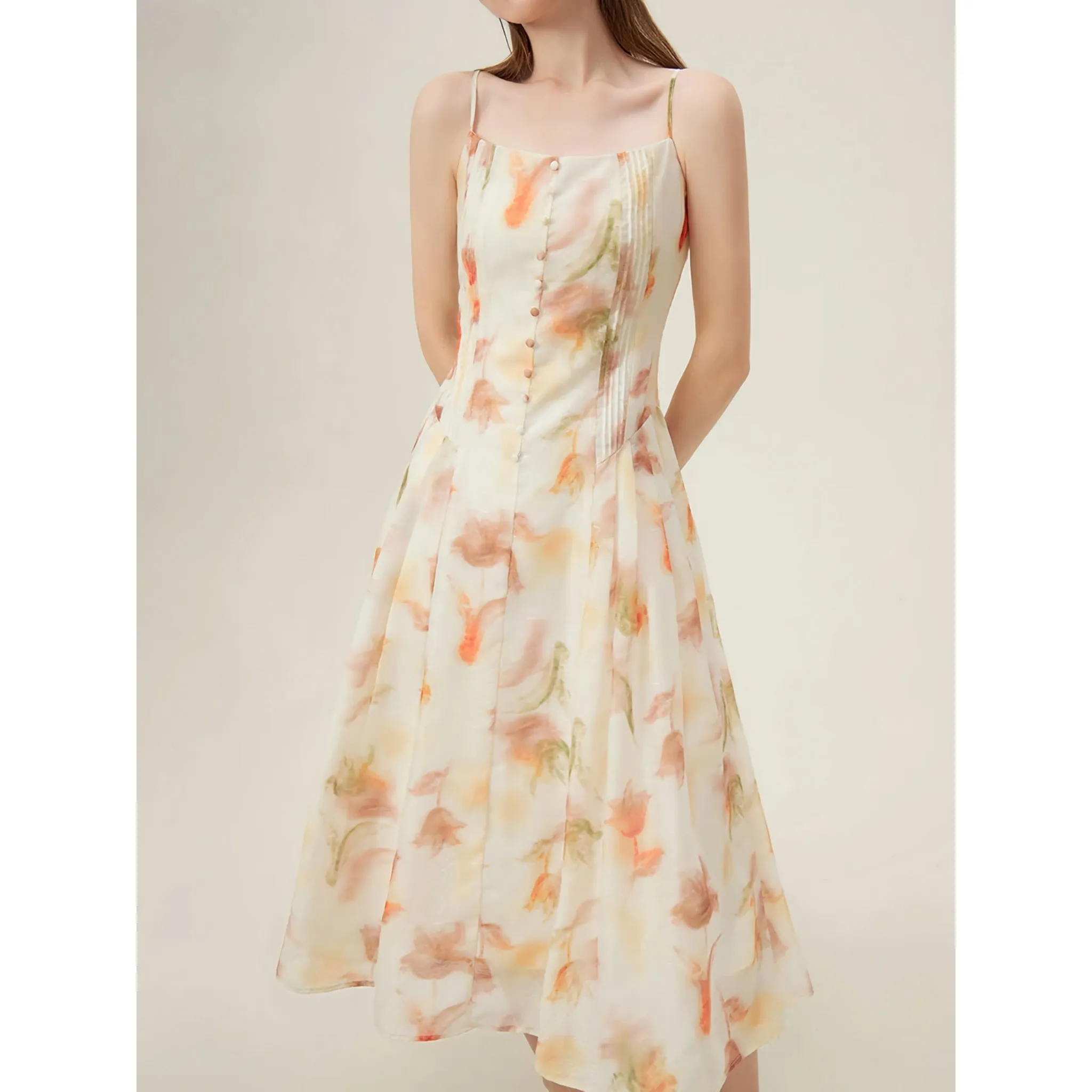 Floral Sleeveless Summer Dress