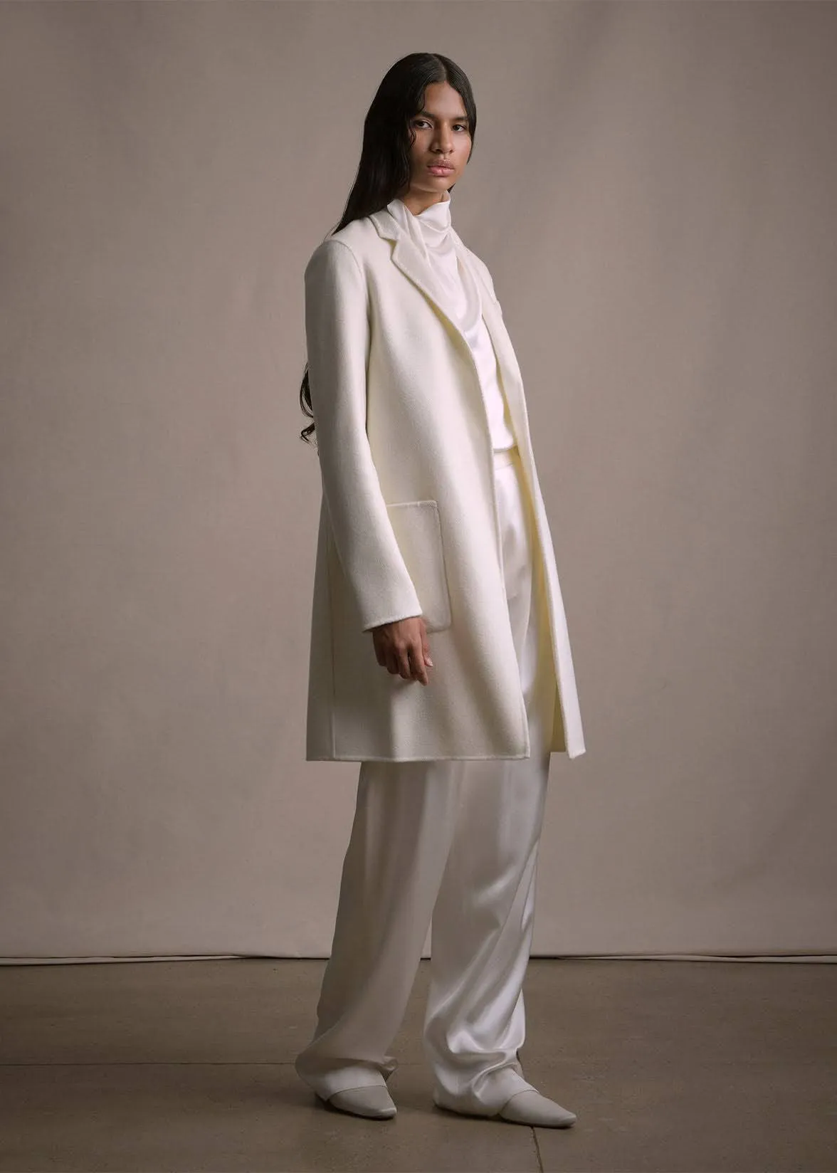 gina coat in zibeline cashmere