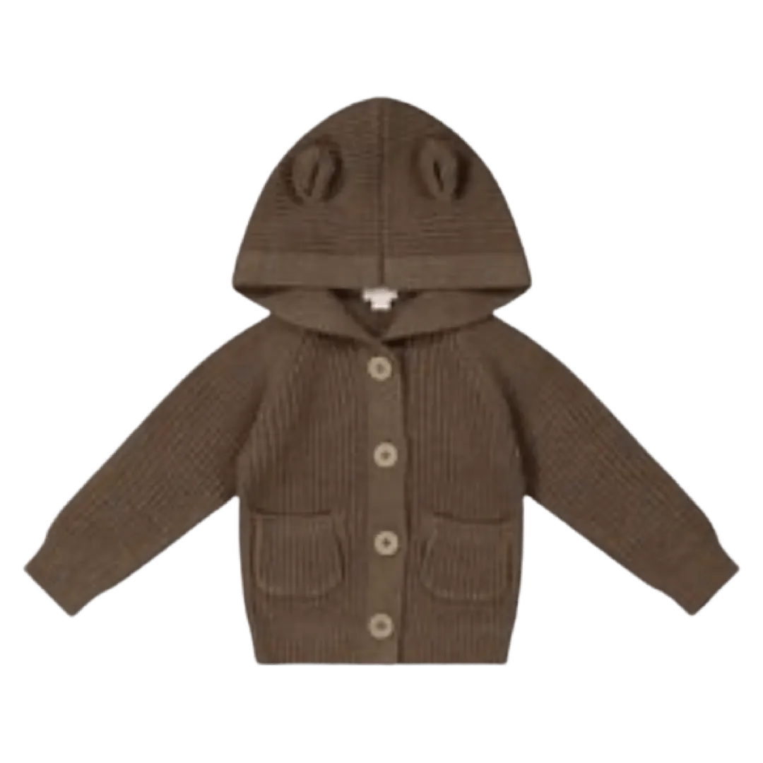 Humphrey Knitted Cardigan - Mouse Marle