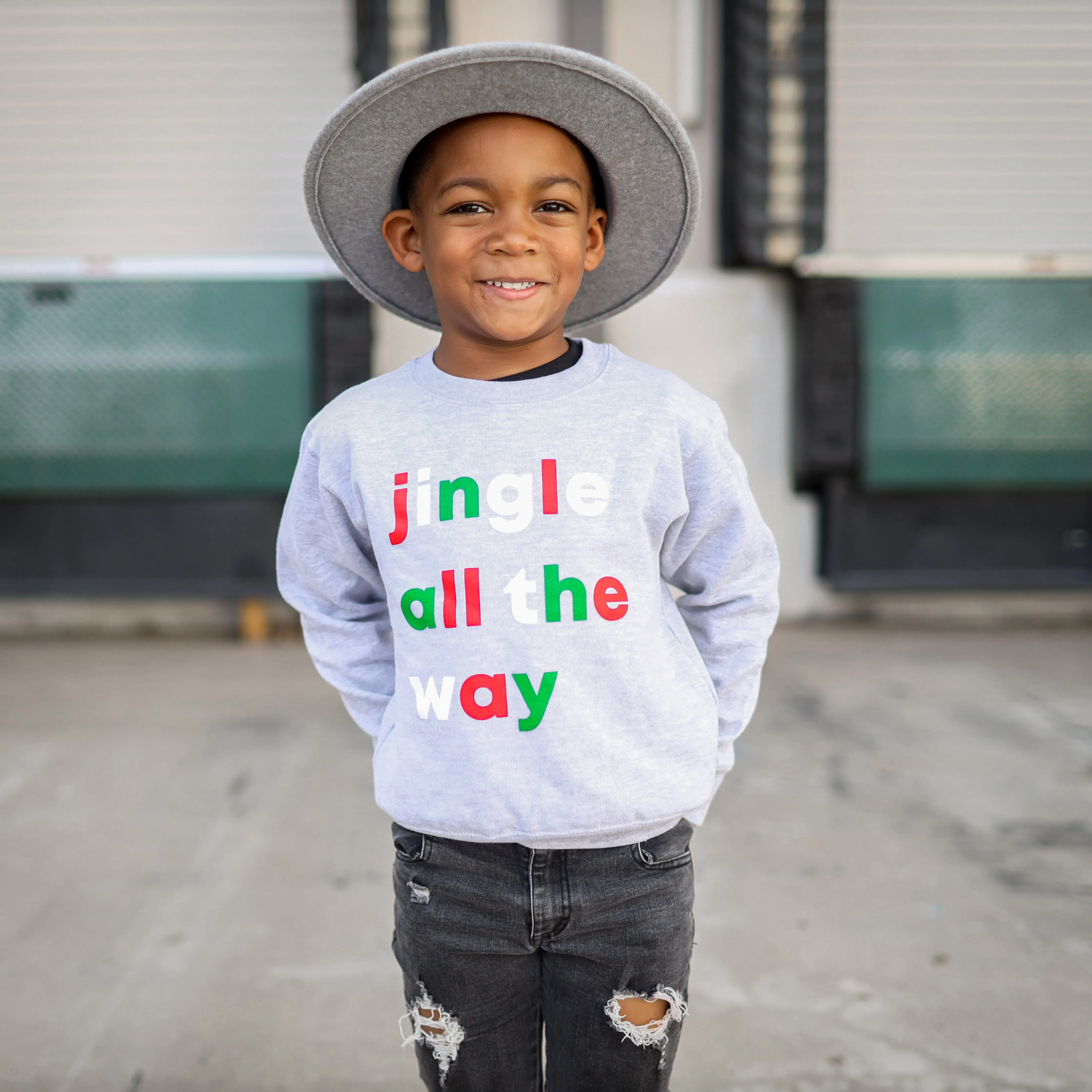 Jingle All The Way | Kids Pullover Sweatshirt