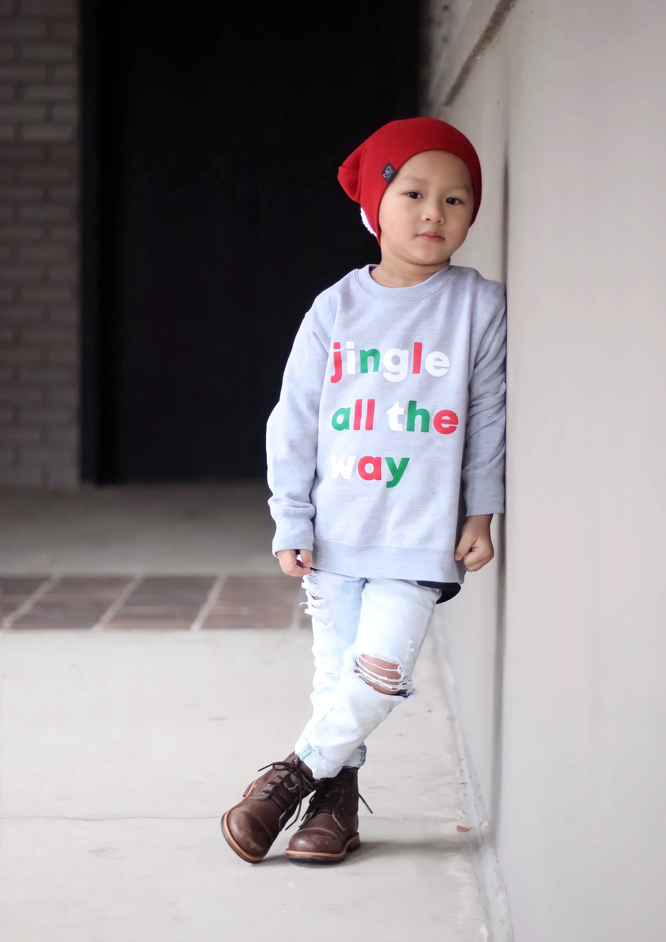 Jingle All The Way | Kids Pullover Sweatshirt