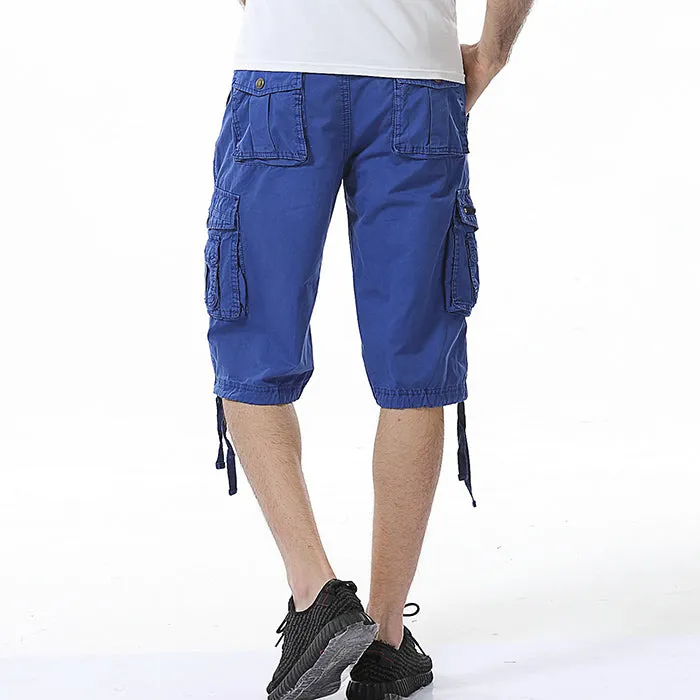 Leisure New Style Washed Solid Color Men's Shorts