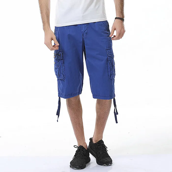 Leisure New Style Washed Solid Color Men's Shorts