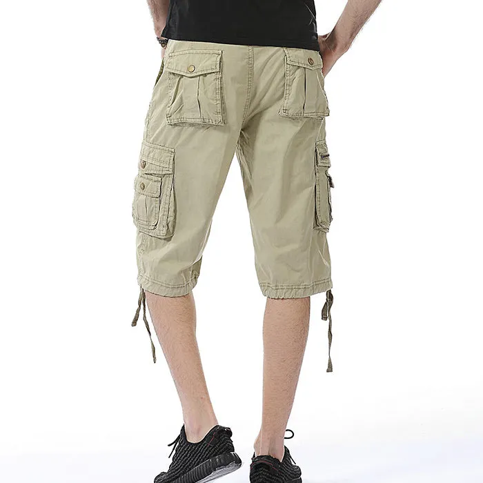 Leisure New Style Washed Solid Color Men's Shorts
