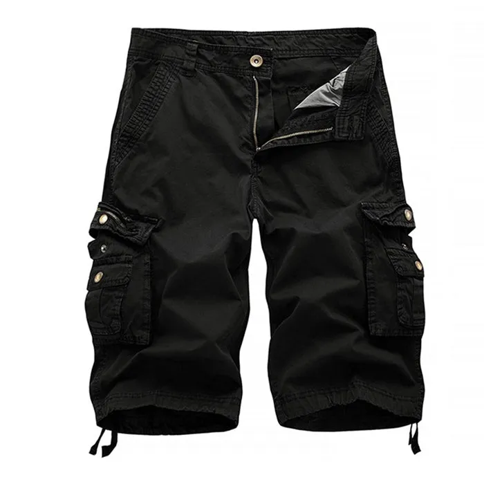 Leisure New Style Washed Solid Color Men's Shorts