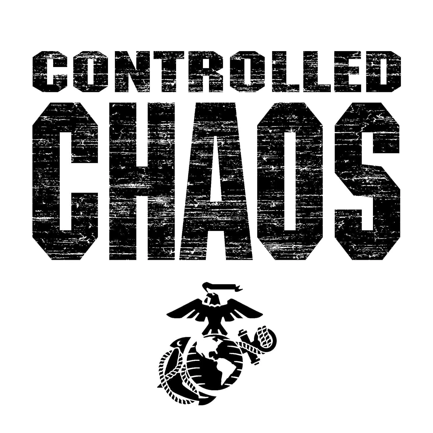 Marines Controlled Chaos 2-Sided Sweatshirt