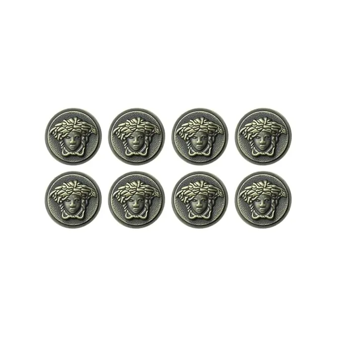 Medusa Metal Shank Buttons(Pack of 8 Buttons)