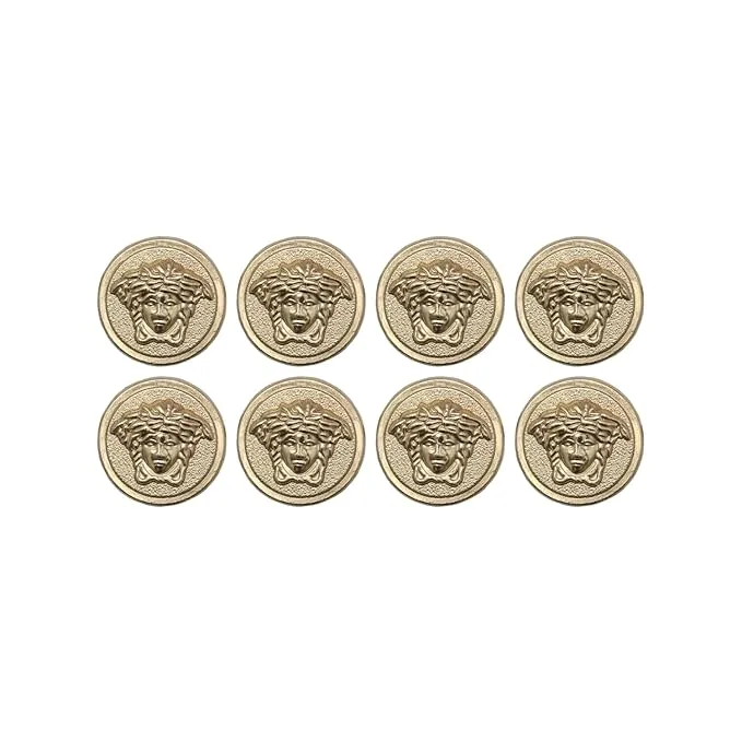 Medusa Metal Shank Buttons(Pack of 8 Buttons)