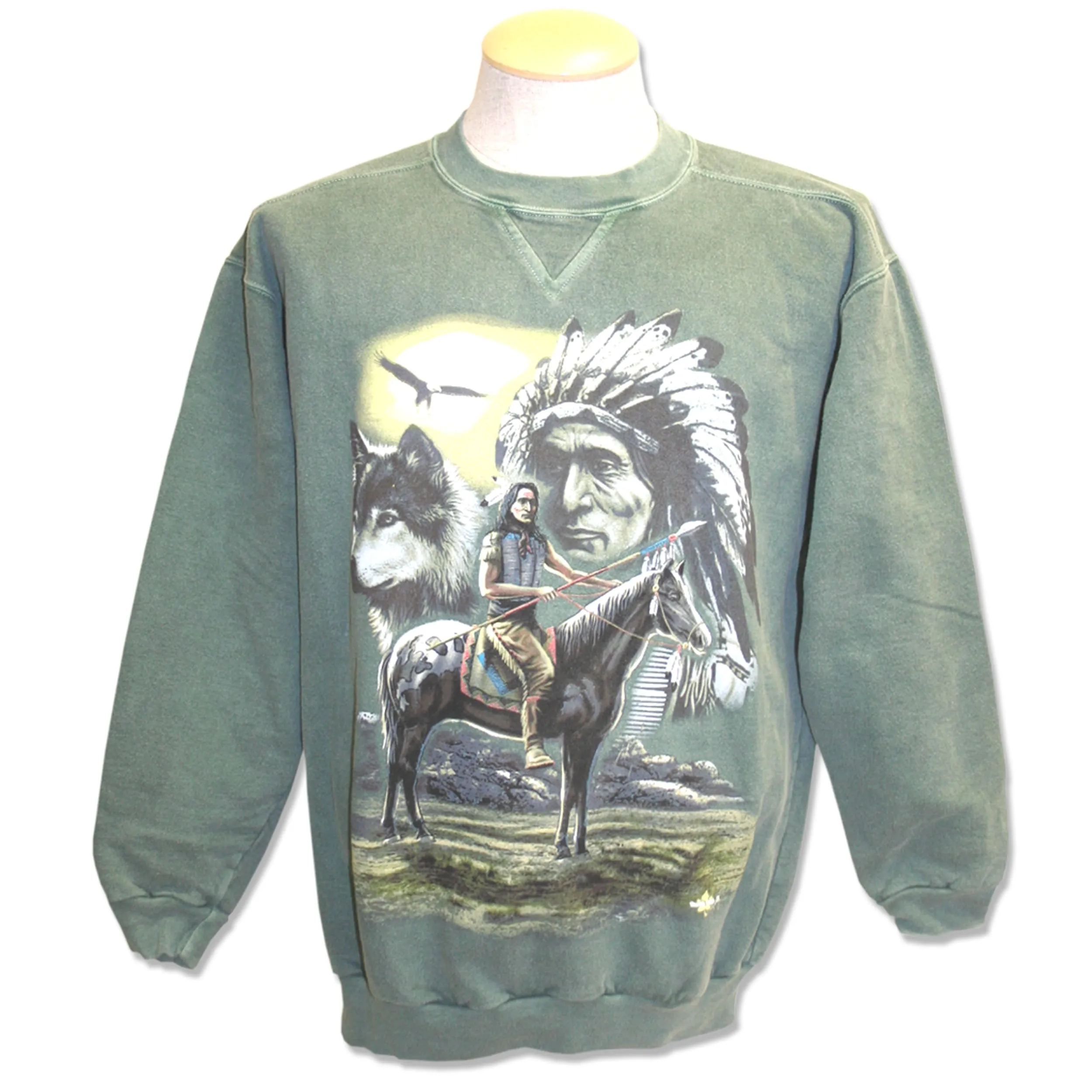 Men and Women's Fleece Crewneck Sweatshirt with various designs
