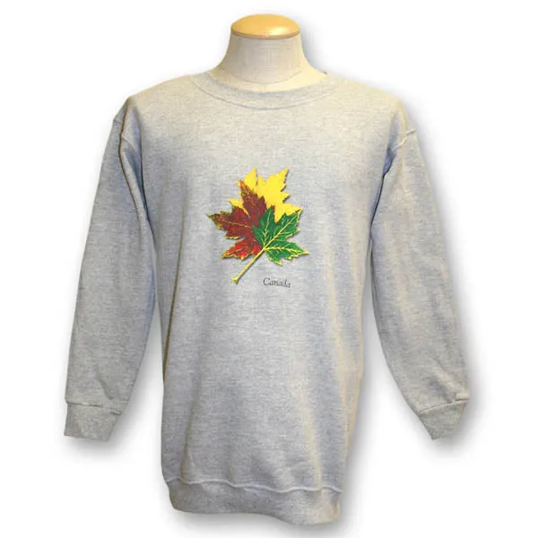 Men and Women's Fleece Crewneck Sweatshirt with various designs