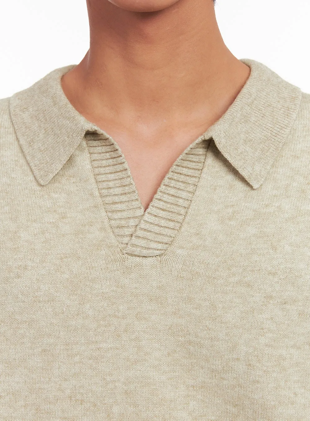 Men's Collared Knitted Sweater IM519