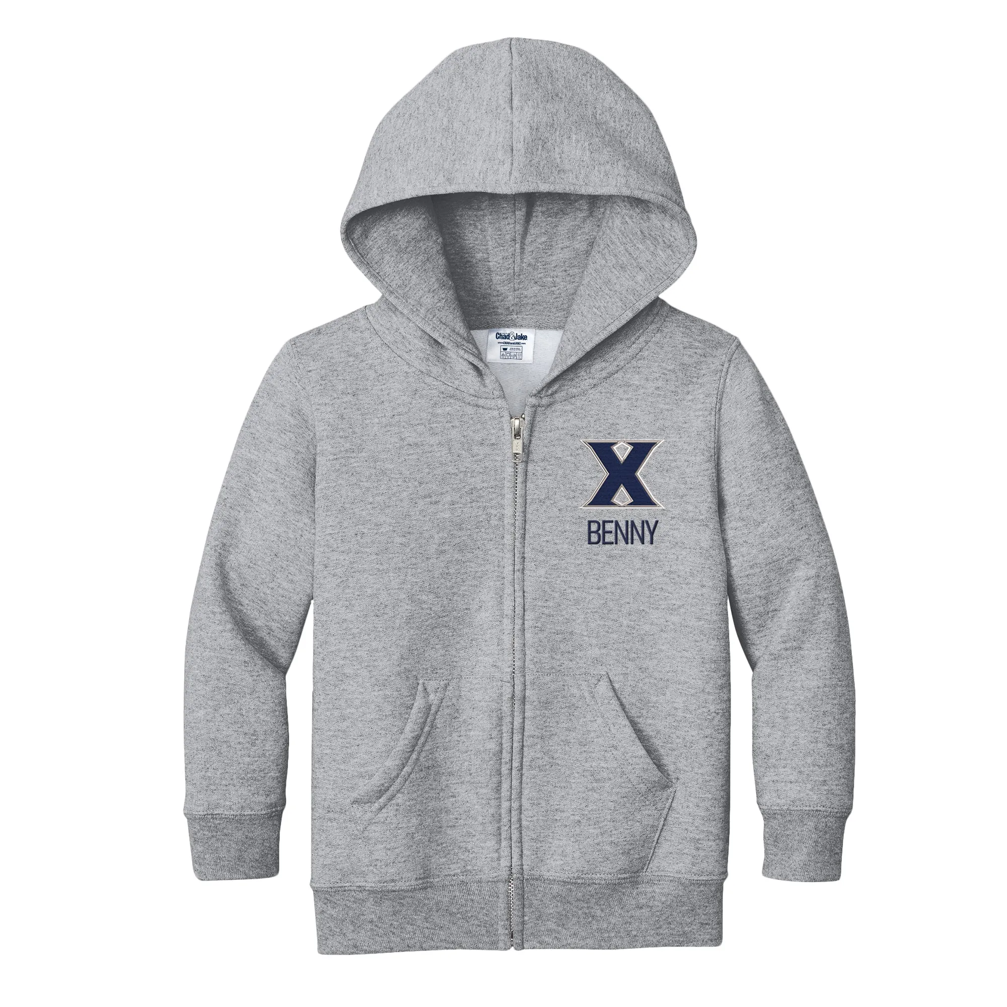 Personalized Xavier Musketeers Toddler Full-Zip Sweatshirt