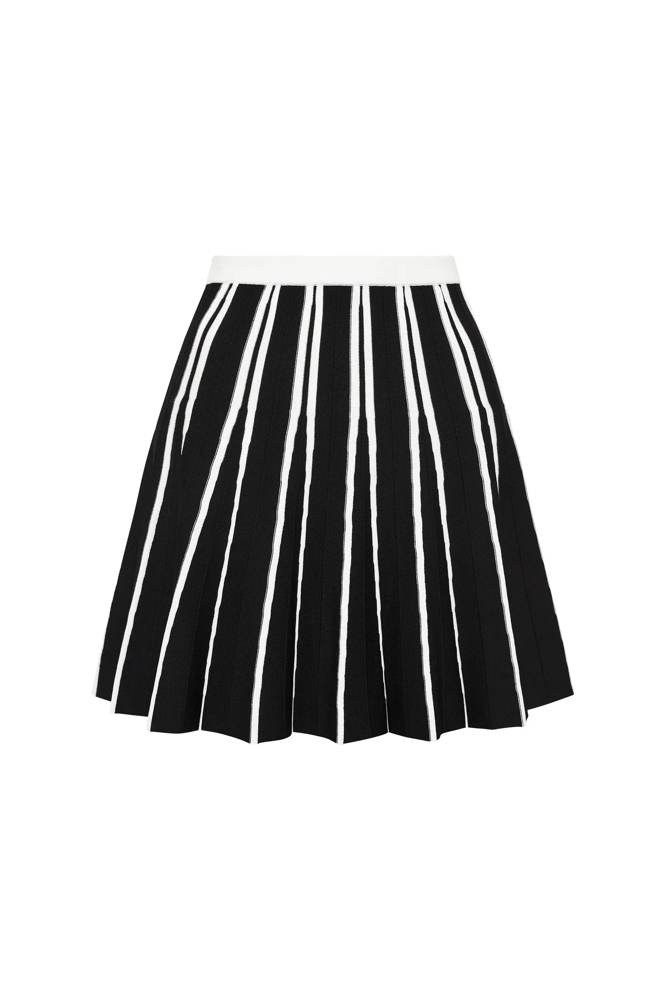 Pleated Knit Mini Skirt 611