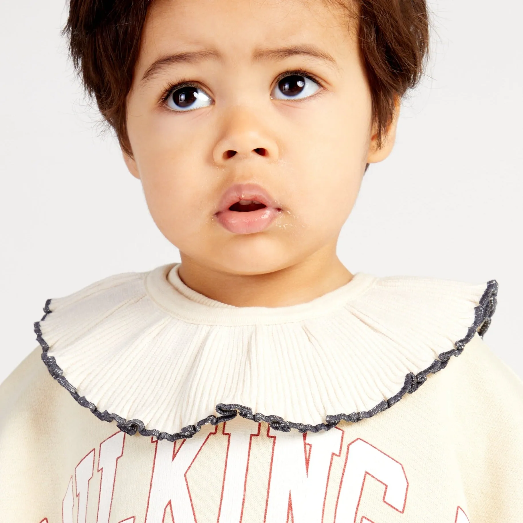 Rib Collar Bib Oat